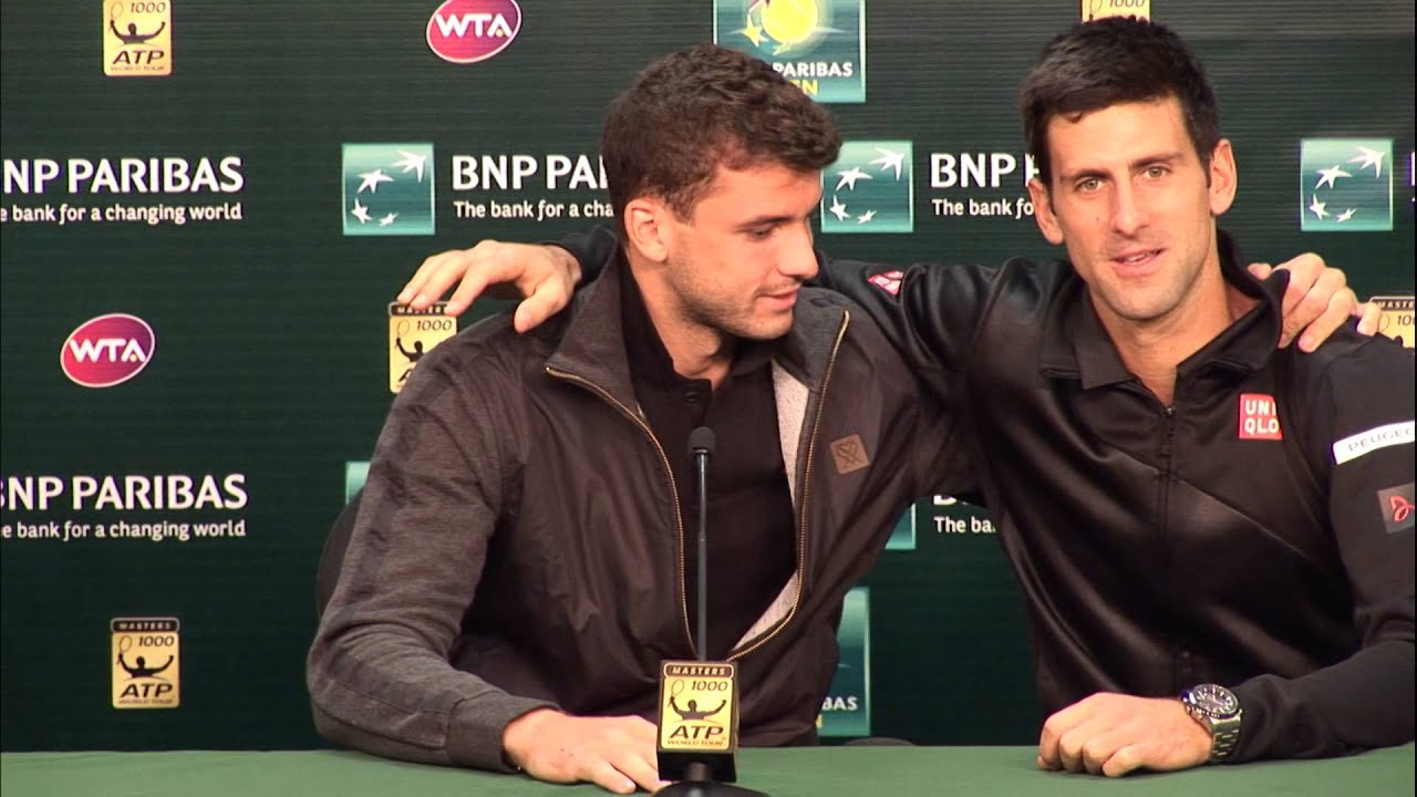 BNP Paribas Open: Novak Djokovic Crashes Grigor Dimitrov Press Conference