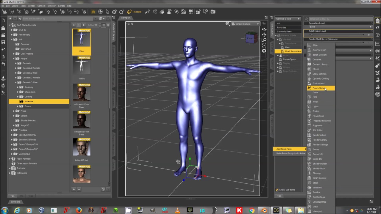 Geograft/Clothes With Extra Bones In Daz Studio 4.9 Part 1: Creation With Blender And Rigging in DS
