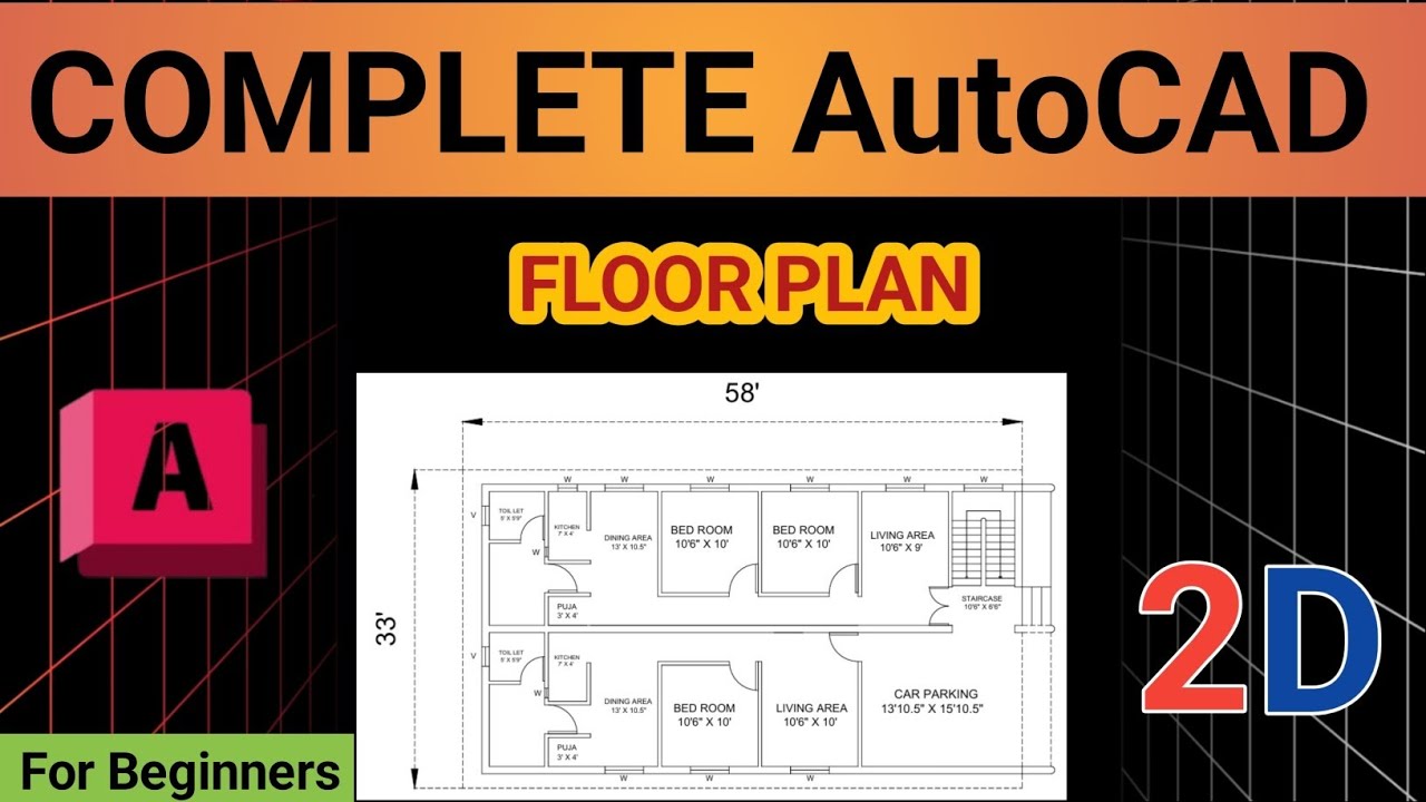 AutoCAD Me House Floor Plan Kaise Banaye Explained In Ditails 