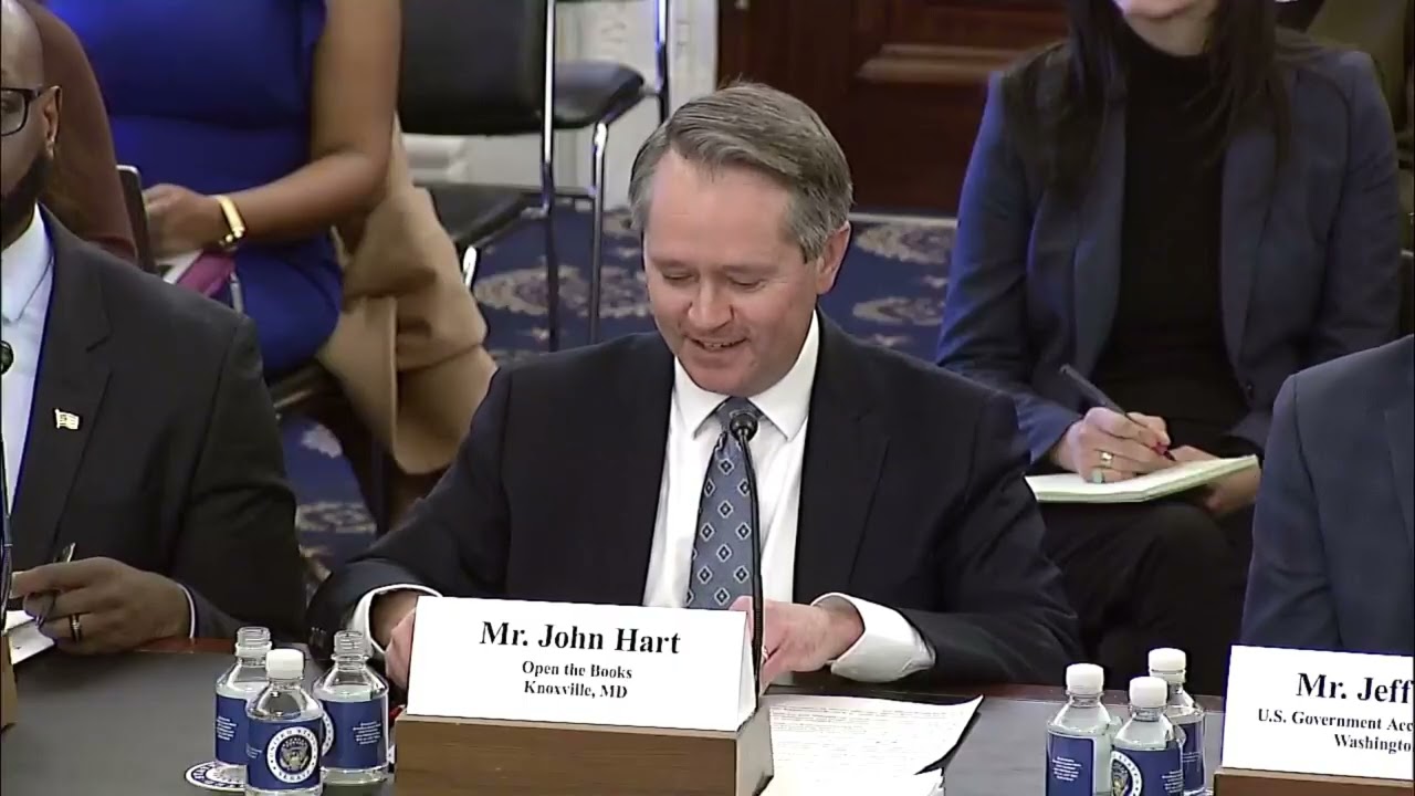 John Hart Testifies on Secret Spending at Senate Small Business Committee