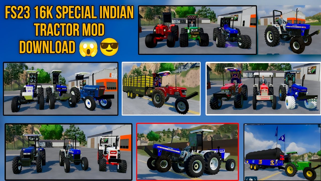 Fs23 16K Special Indian Tractor Mod Apk 💥 Скачать FS 23 Indian Tractor 🔥😱