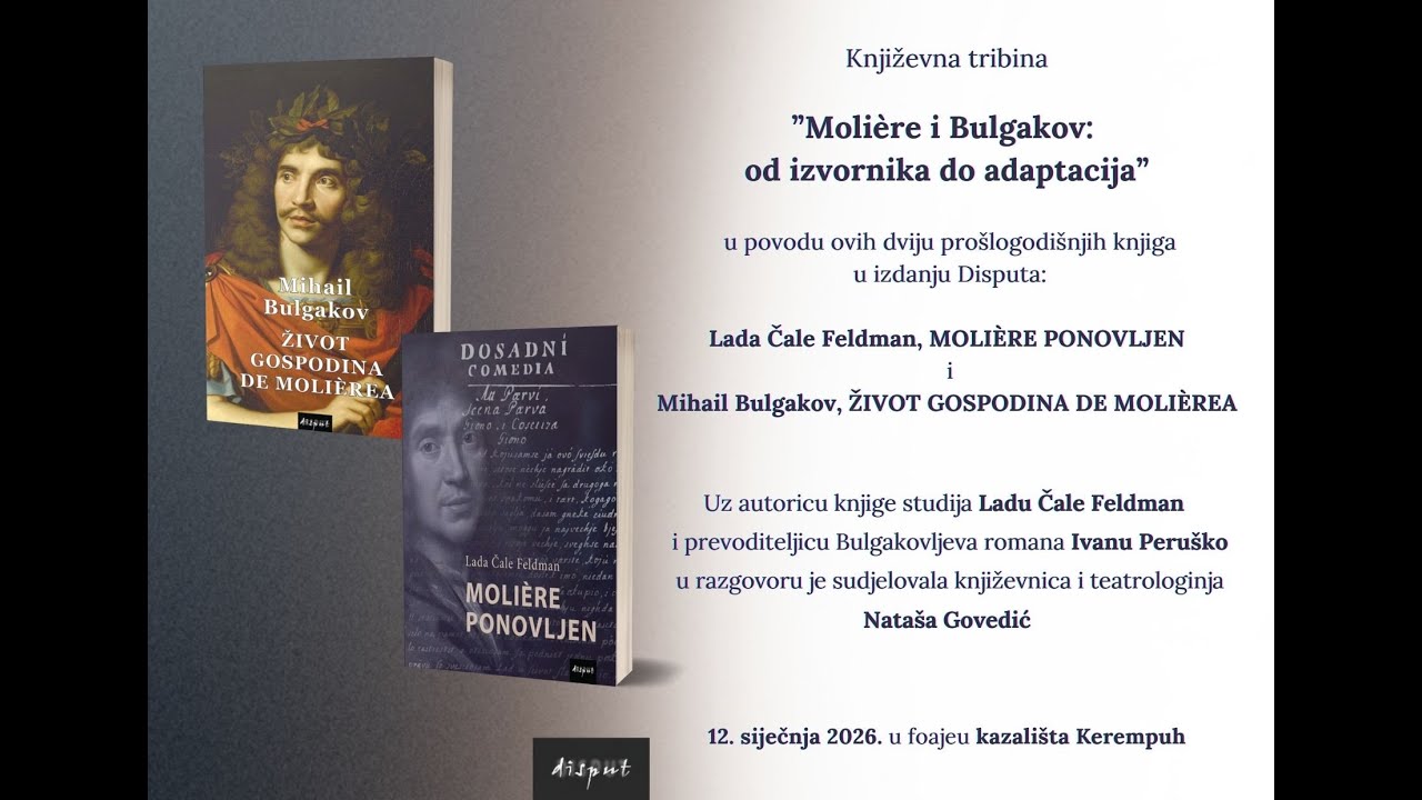 Književna tribina ”Molière i Bulgakov: od izvornika do adaptacija”