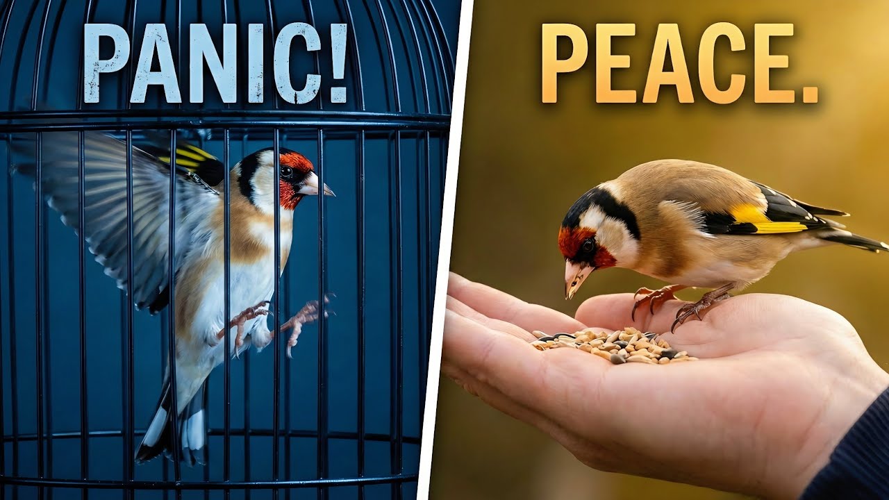 ​وداعاً للخوف! 🛑 كيف تروض الحسون العنيد في 7 أيام فقط؟ (طريقة المحترفين المجربة) 🦅🌿