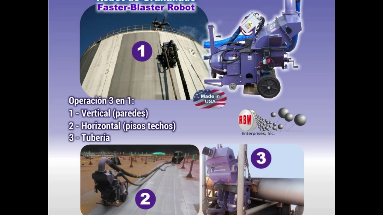Robot de Granallado RBW Faster Blaster Granallado 3 en 1
