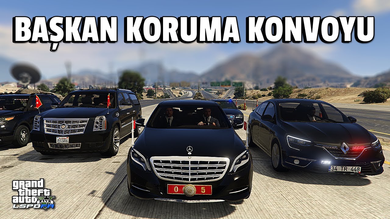 GTA 5 BAŞKAN KORUMA KONVOYU - LSPDFR