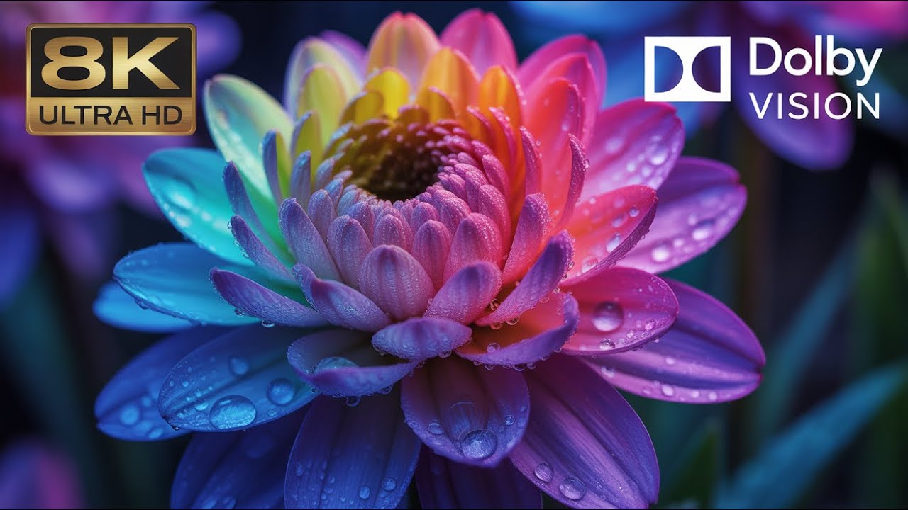 8K Dolby Vision Flowers in Bloom | 60FPS HDR Floral Relaxation for OLED TV