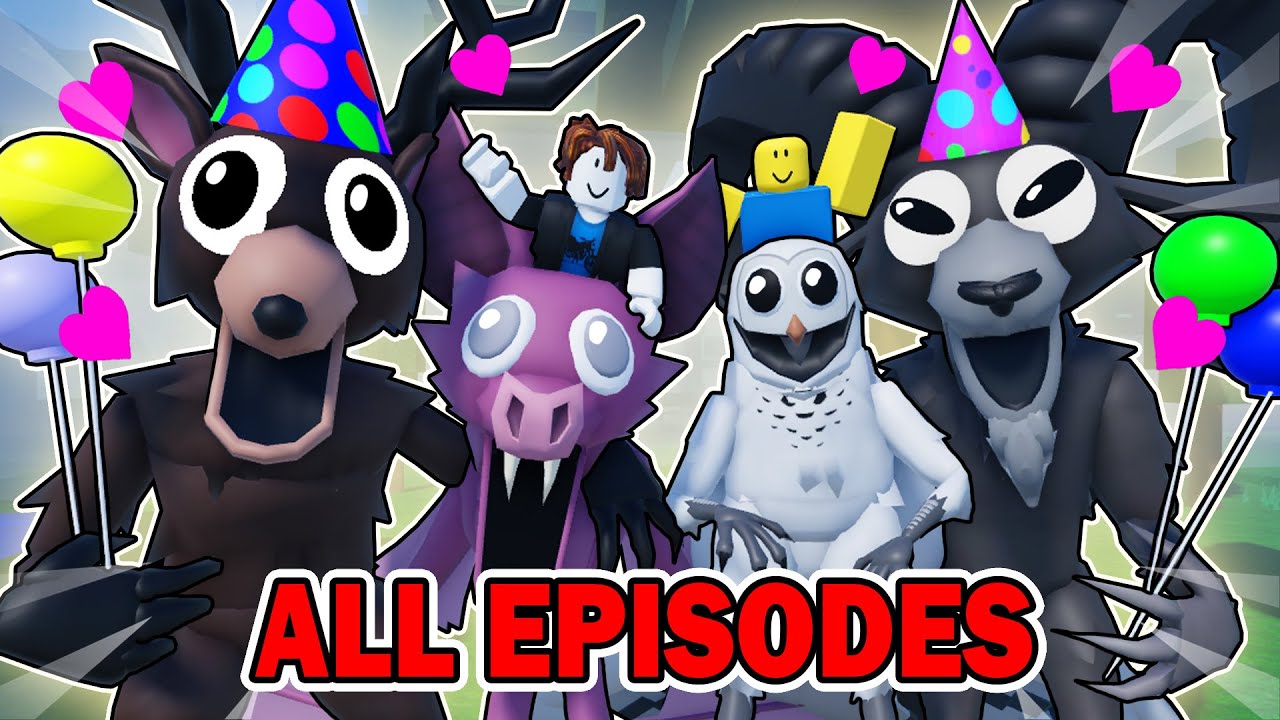 THE MONSTERS ARE FRIENDLY IN 99 NIGHTS IN THE FOREST! (All episodes) Roblox Animation