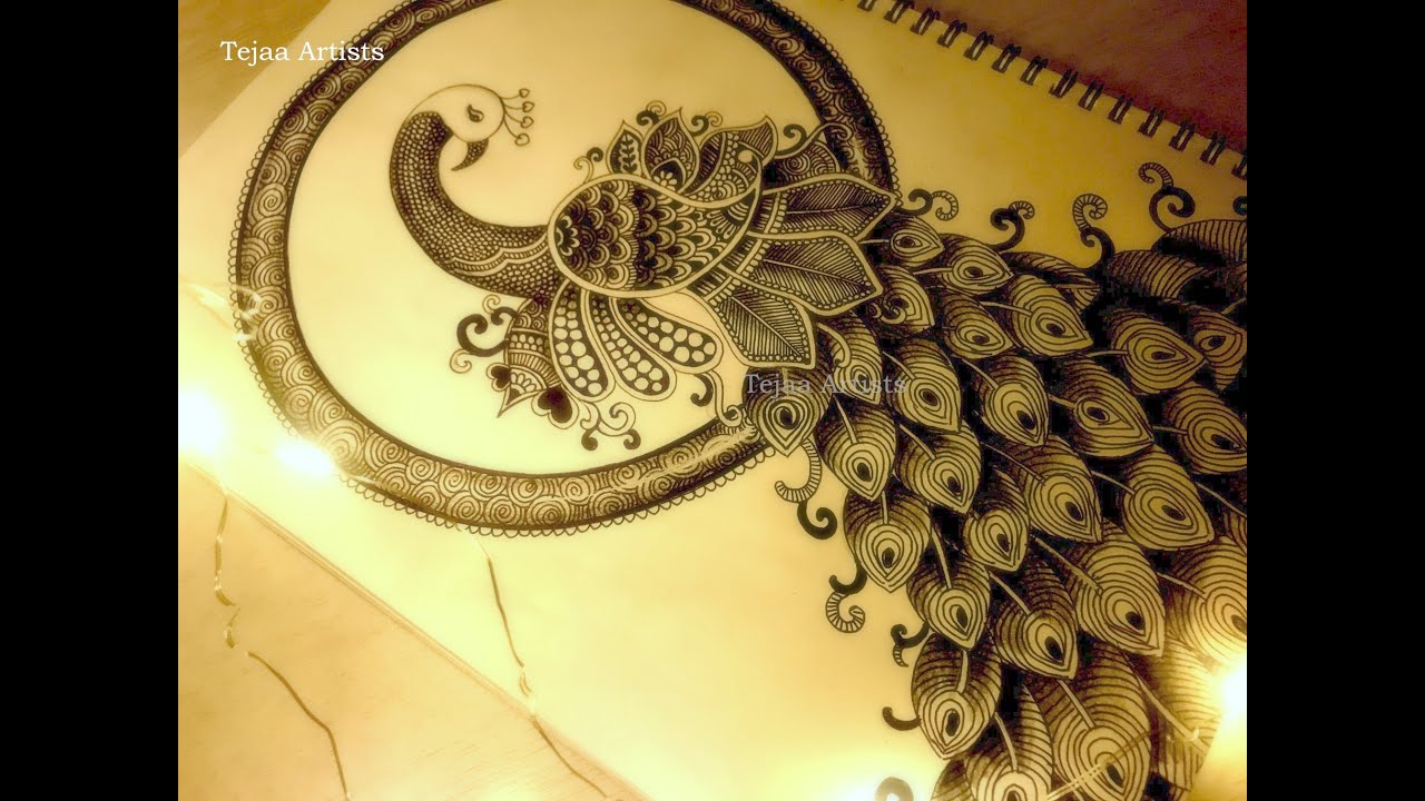 How to Draw a Mandala Art For beginner, Peacock Mandala art, stepbystep, Peacock Drawing, doodle art