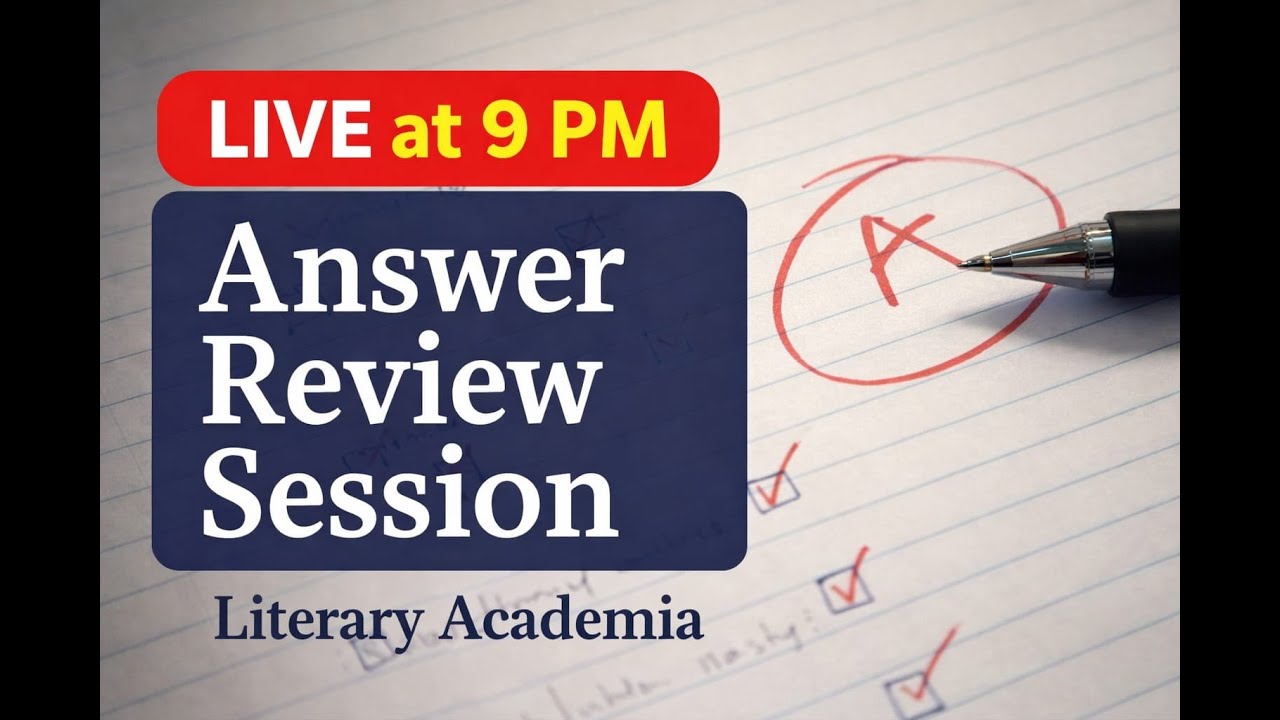 LT Mains Answer Review Live | English Literature