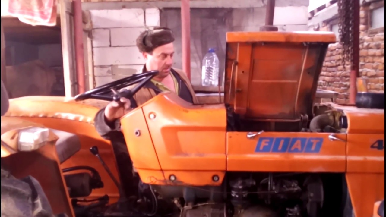 Pornire tractor U445/Fiat 450 la rece