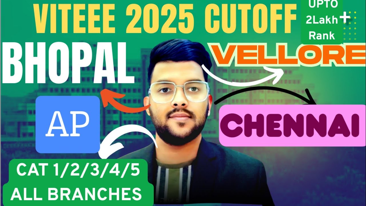 VITEEE 2025 Rank vs Expected Branch | All campus All category cutoff #Viteee2025 #Cutoff #Counseling