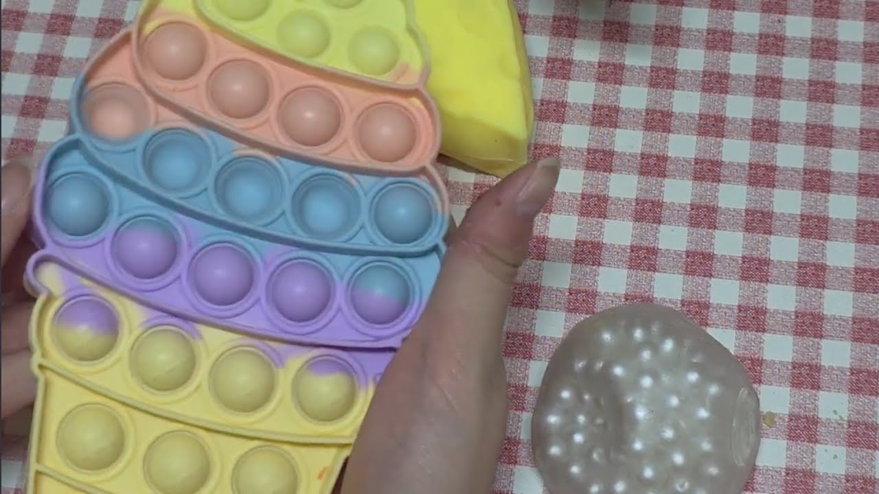 Rough Toy ASMR to Clean Your Brain 🧠✨ | Pearl Squishy, Keycaps & Push Pop SoundsBrain Cleaning ASMR 