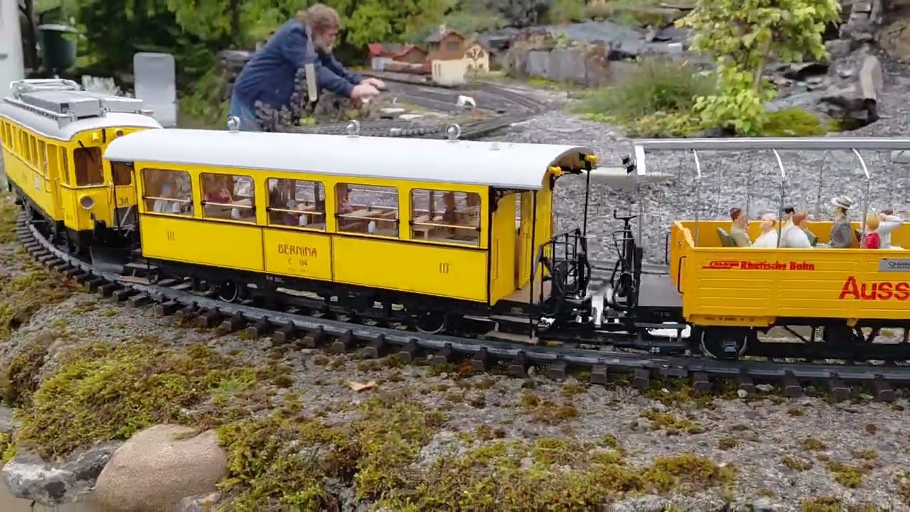 Fahrtag beim Gottfried mit Bernina Express und Krokodil