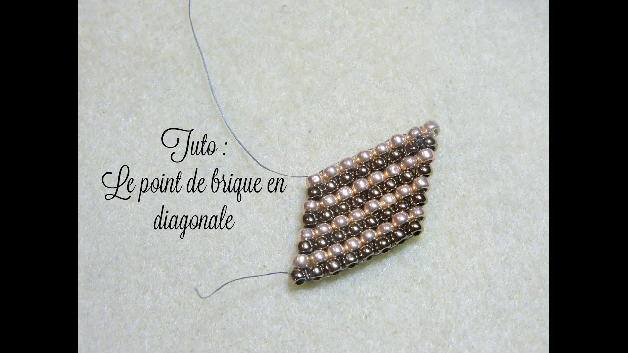 TECHNIQUE DE BASE : LE POINT DE BRIQUE EN DIAGONALE