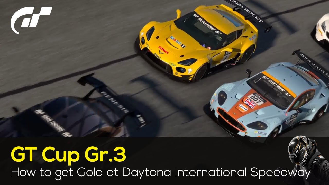 Как получить золото в гонке GT Cup Gr.3 на международном автодроме Дайтона (HARD) — #granturismo7