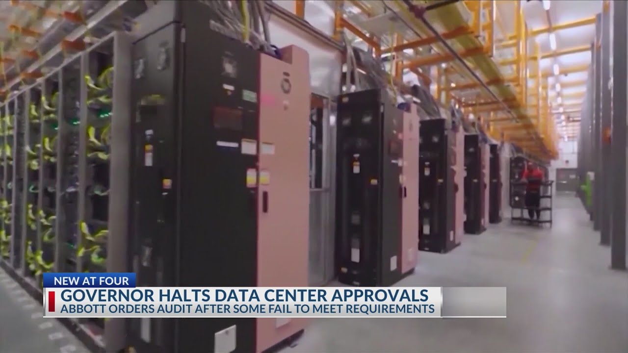 Gov. Abbott stops all Texas data center projects for audit
