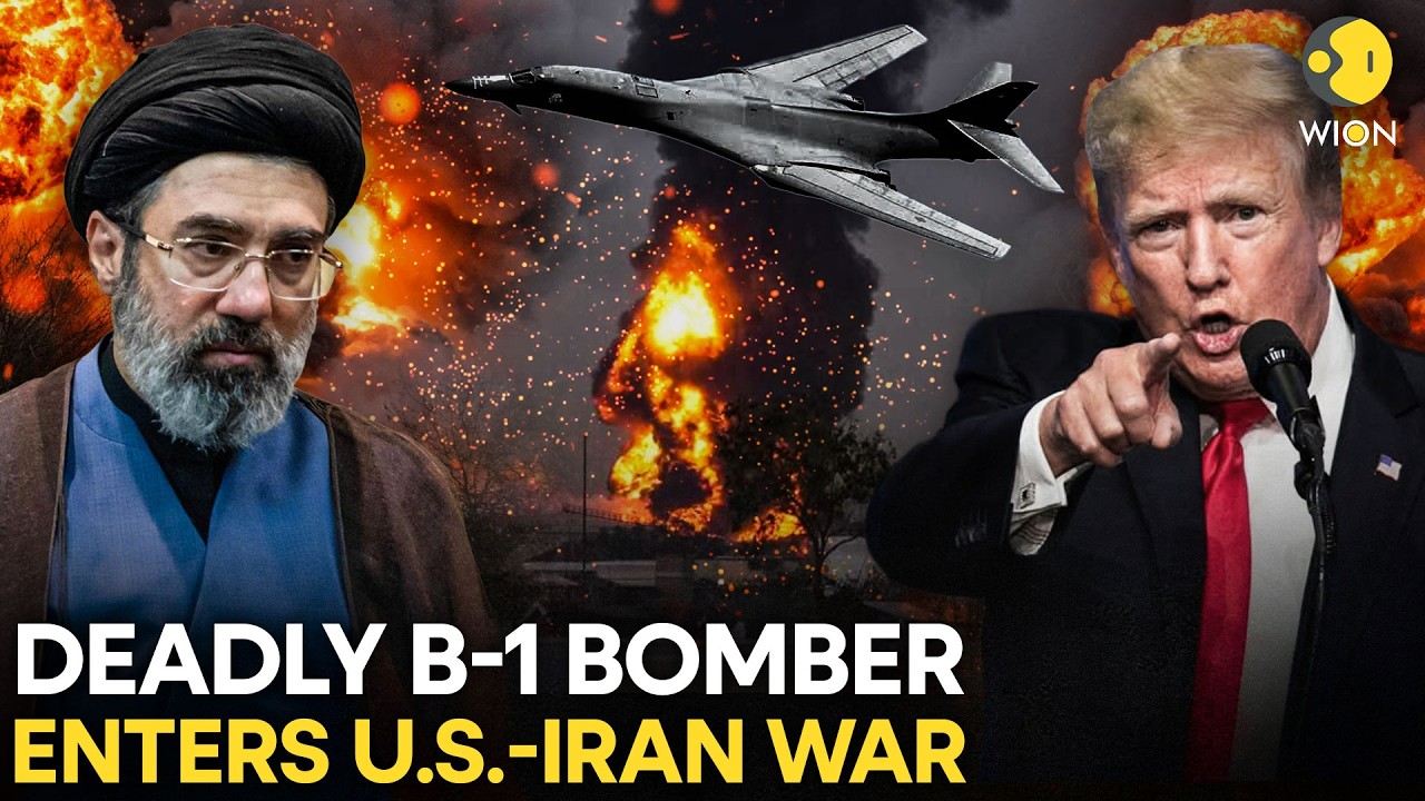 US-Iran War LIVE: Trump Unveils DEADLY B-1 Bomber As Attacks On Iran Intensify | WION