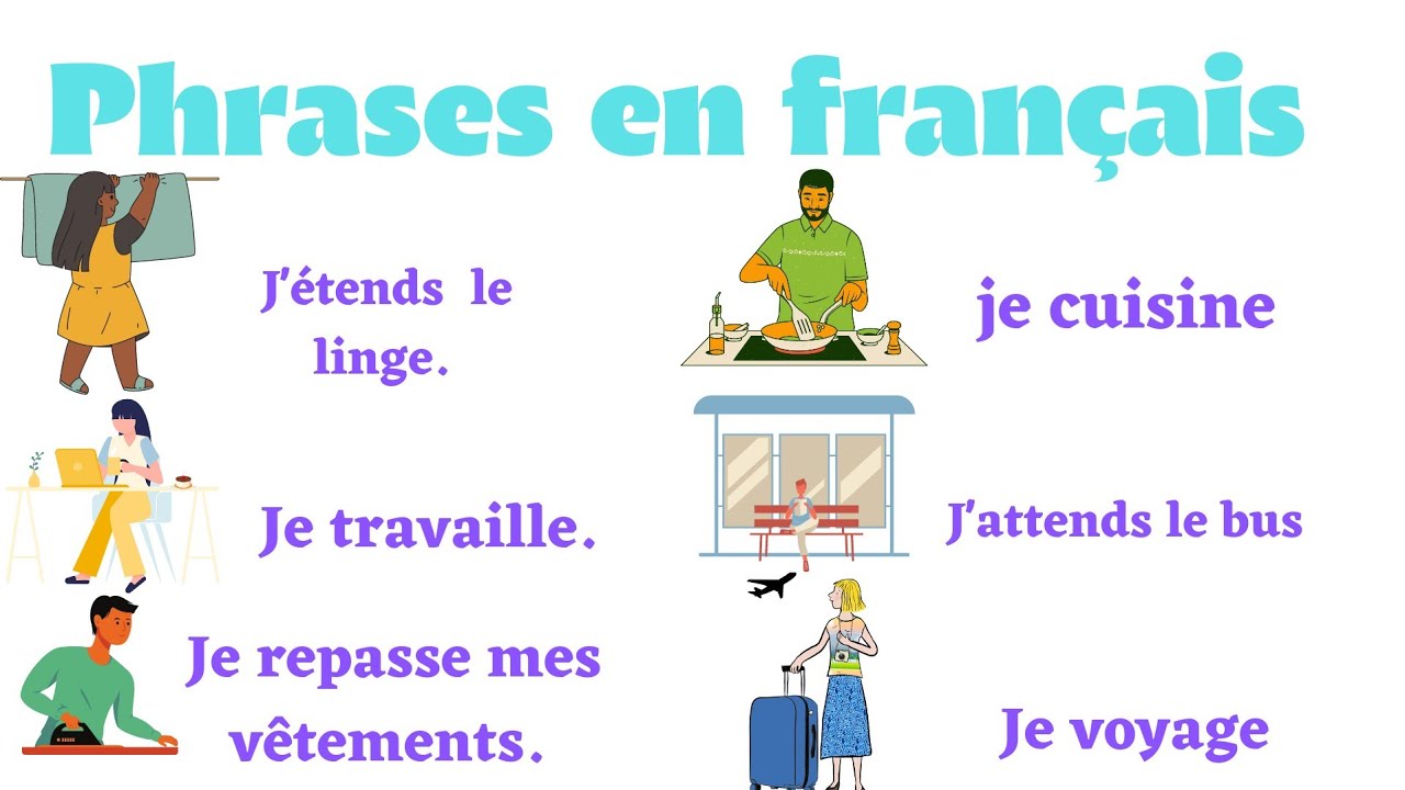 Apprendre 60 phrases souvent utilisés pour s'exprimer en français.
