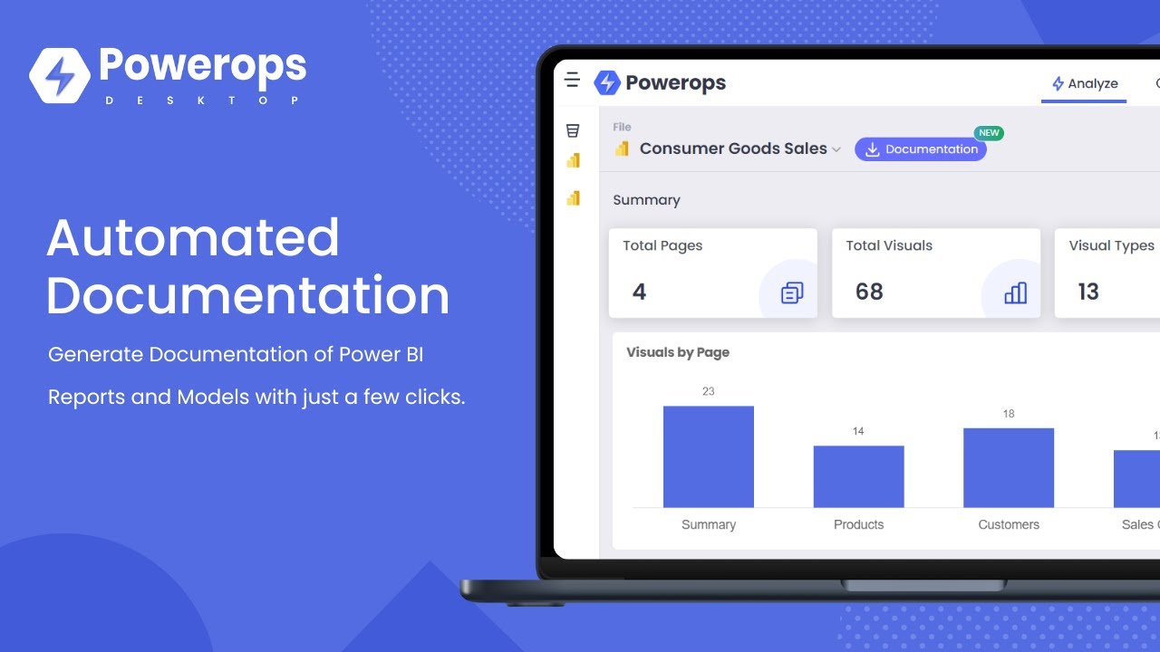 Automated Documentation of Power BI Reports (Powerops Desktop)