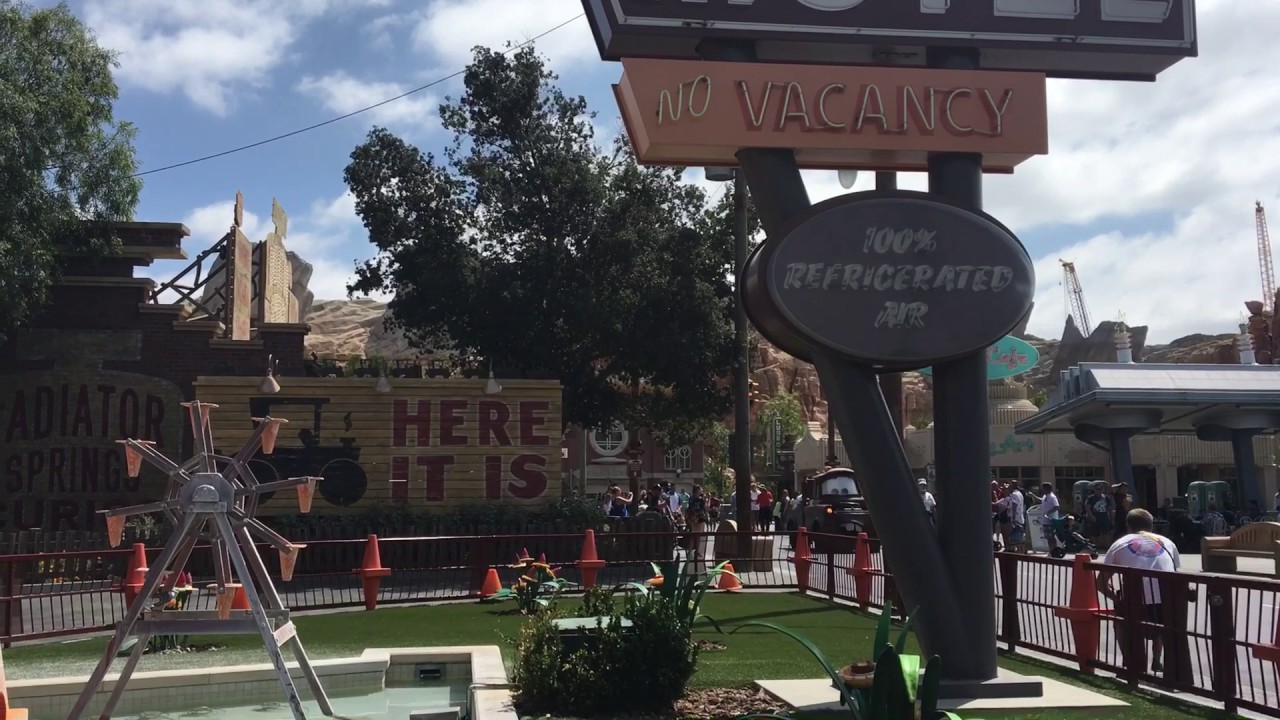 Lightning McQueen and Mater in Carsland California Adventure