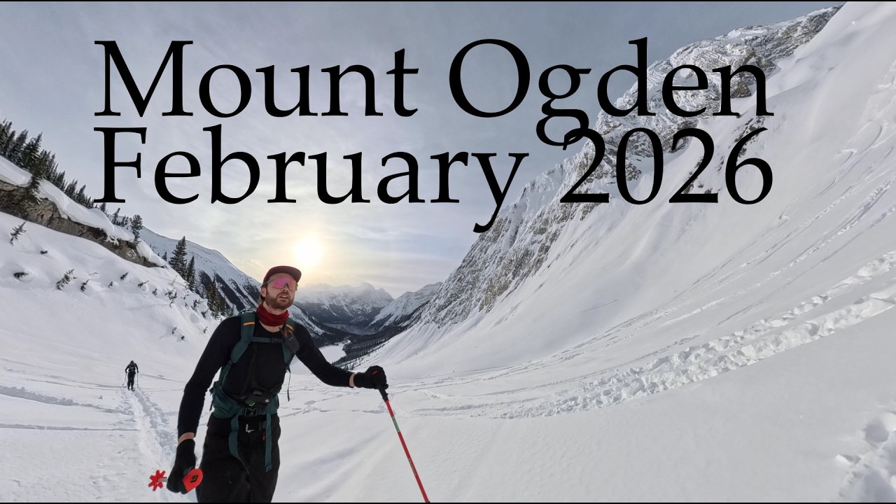 Mount Ogden. Backcountry skiing in the Canadian Rockies