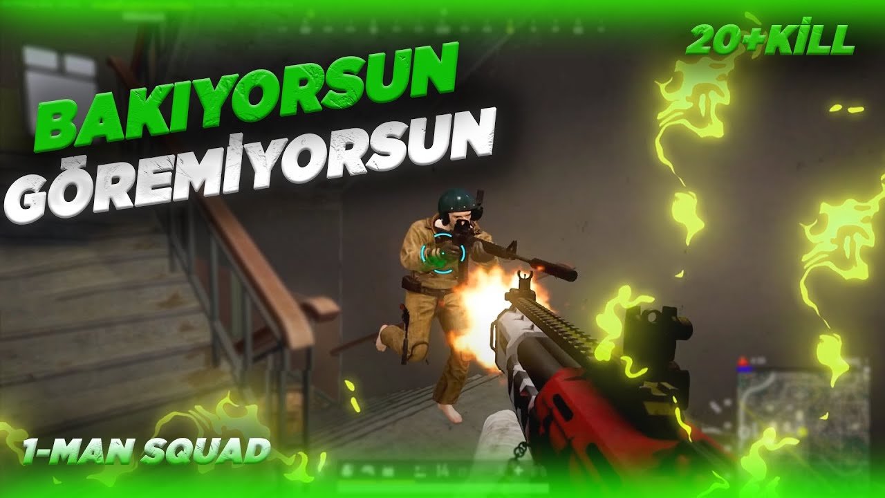 20+KILLS! ELİNİZDEKİ TÜM BAMBİLERİ TÜKETTİM! (1-MAN SQUAD) - #pubg