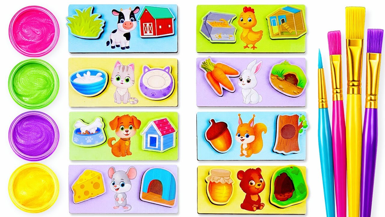 Animal Guessing Game 🎨 Colors and Drawing for Kids