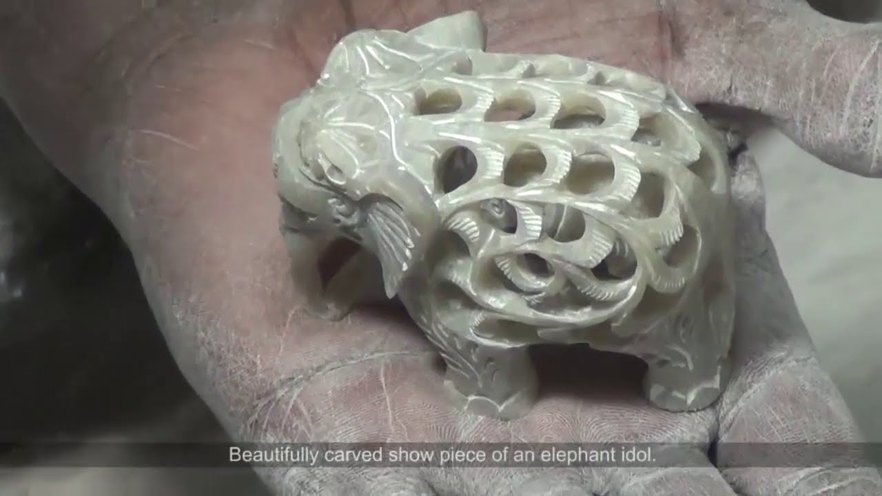 Undercut Stone Carving - Varanasi #varanasi #indiancrafts #soapstone #stonecrafts #handcarved