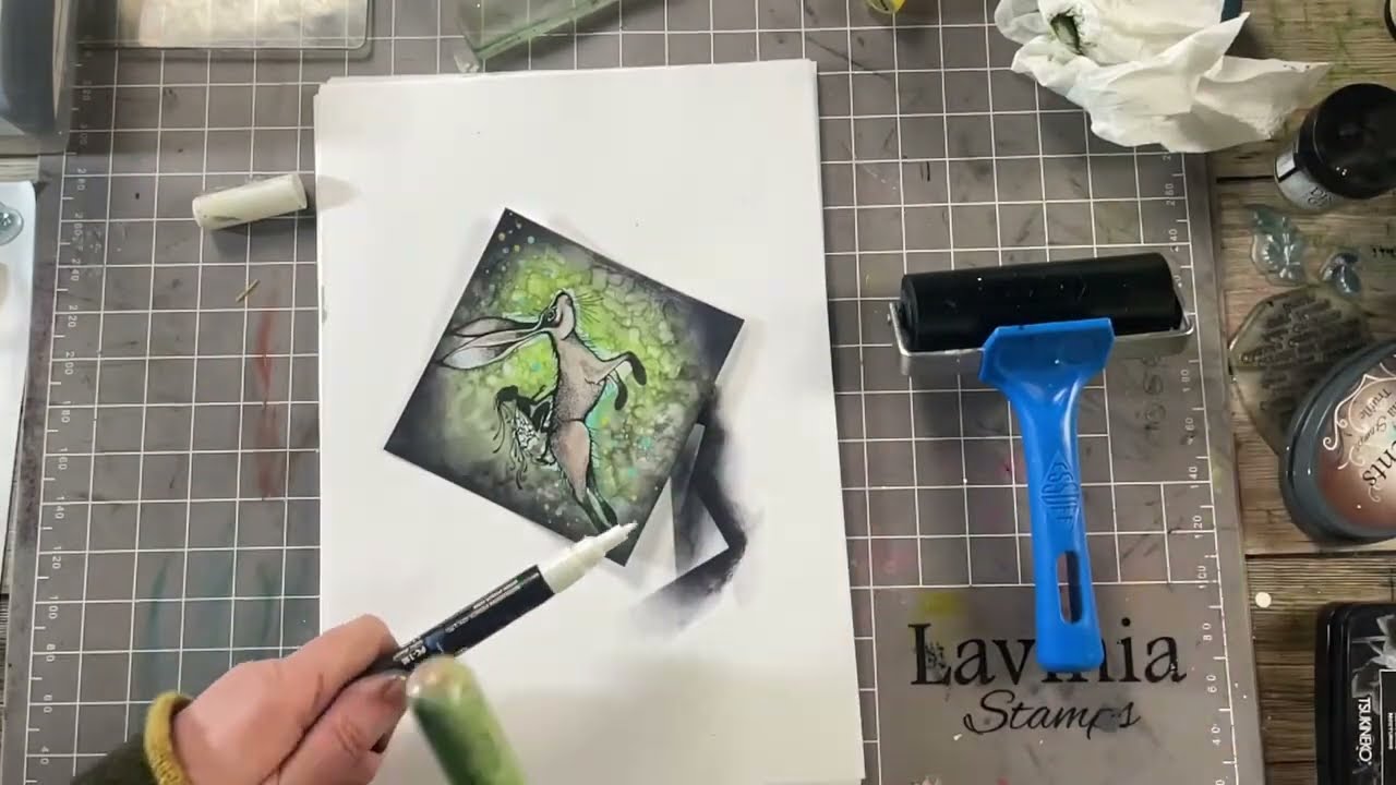 Creating a magical card using NEW stamp Logan 😍