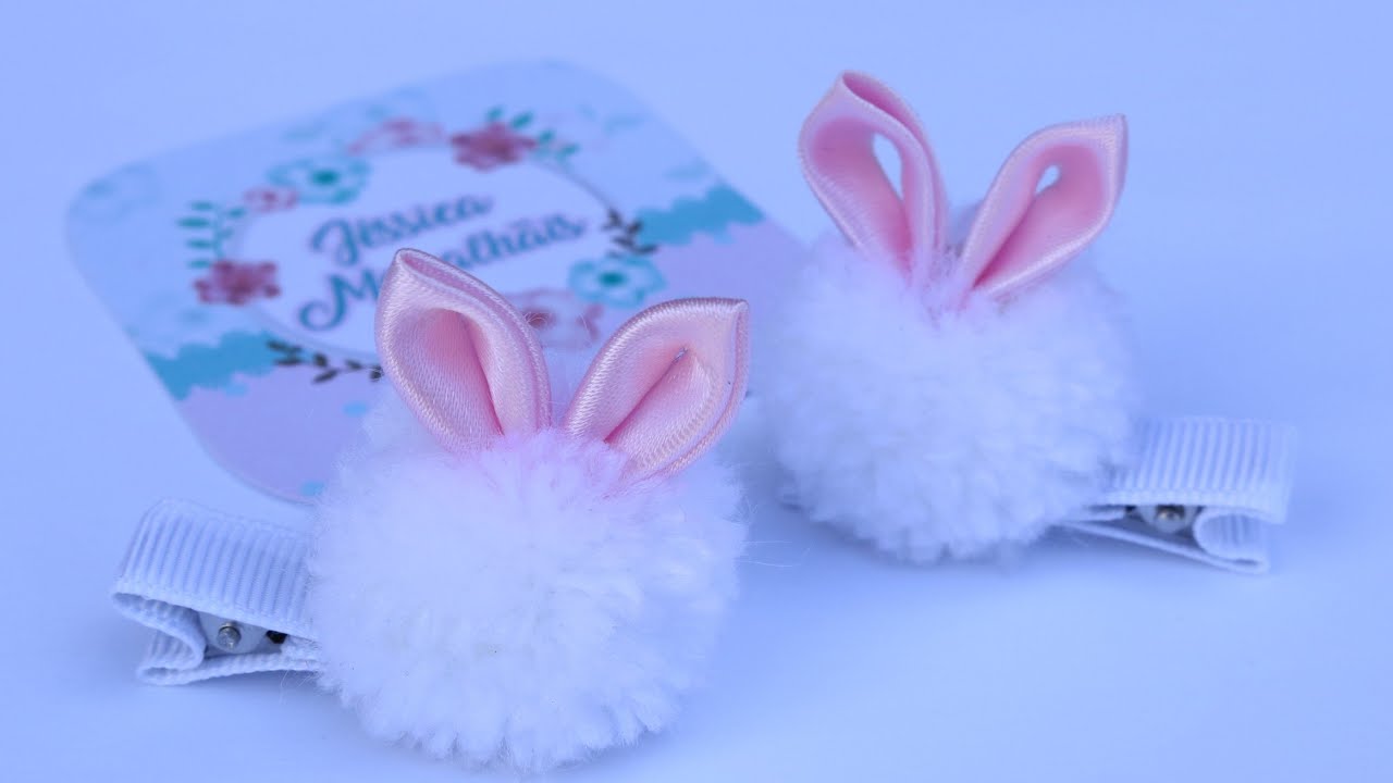 Como Fazer Coelhinho De Lã - Coelho De Pompom - Woolen Craft Ideas - Pom Pom Bunny - Yarn Crafts