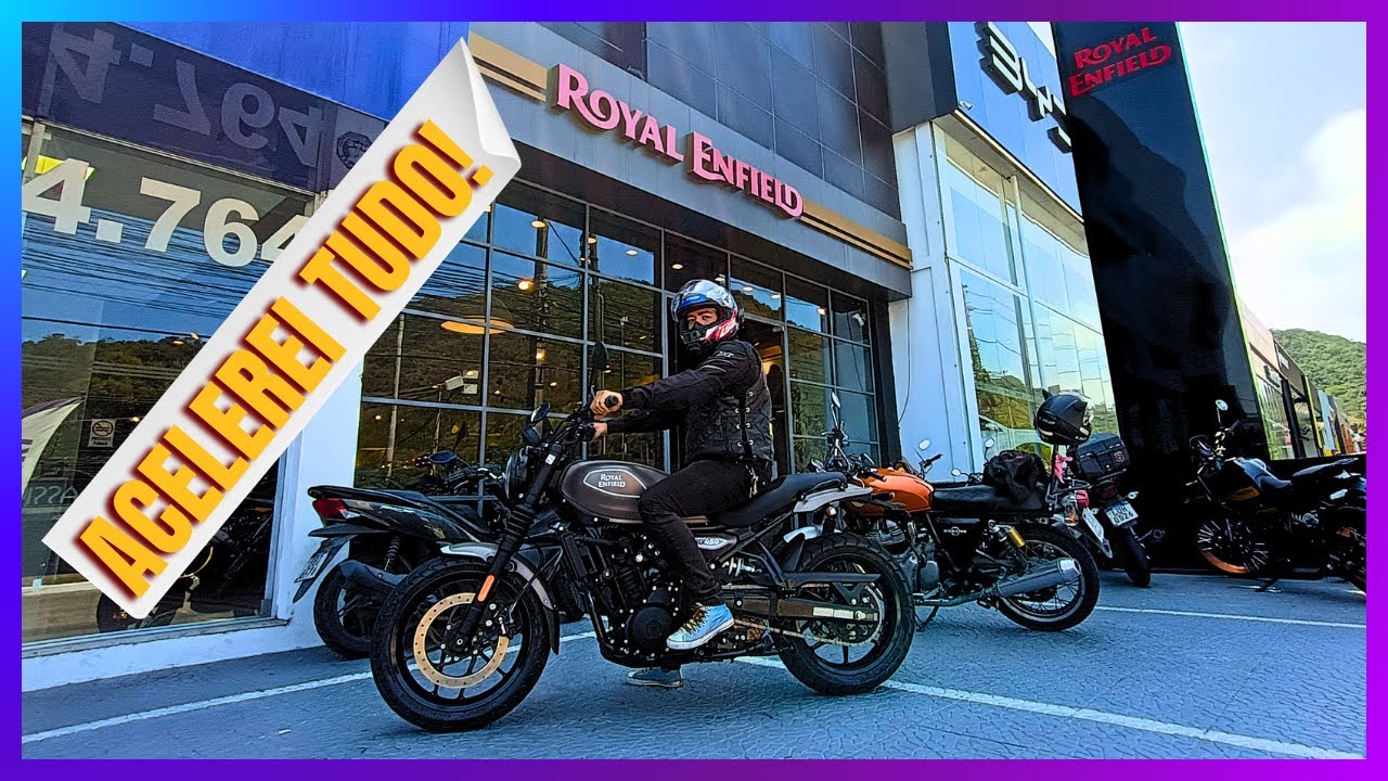 Teste Ride Guerrilla 450 da Royal Enfield (Acelerei TUDO o que deu!!!)