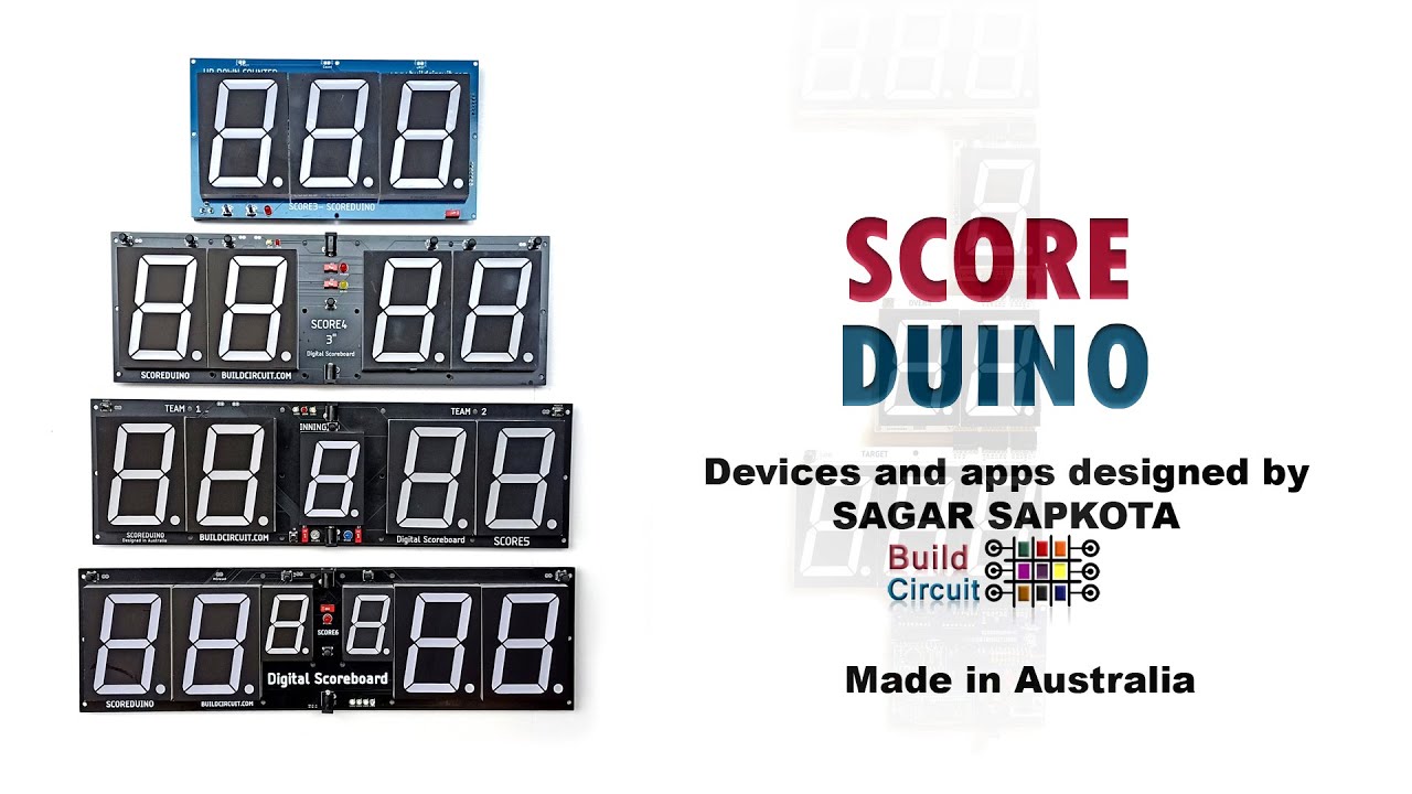 How to design Arduino Scoreduino based Android operated digital Scoreboards
