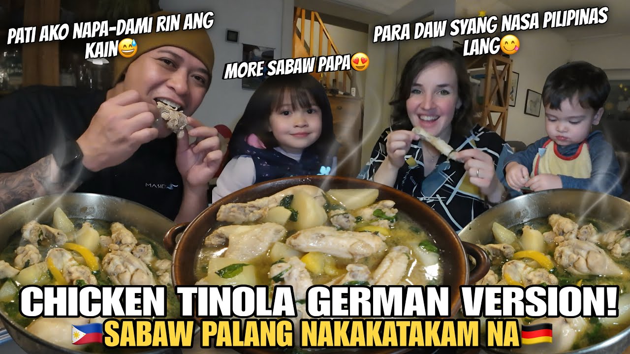 My German Family Enjoyed Pinoy Chicken Tinola a German Version.