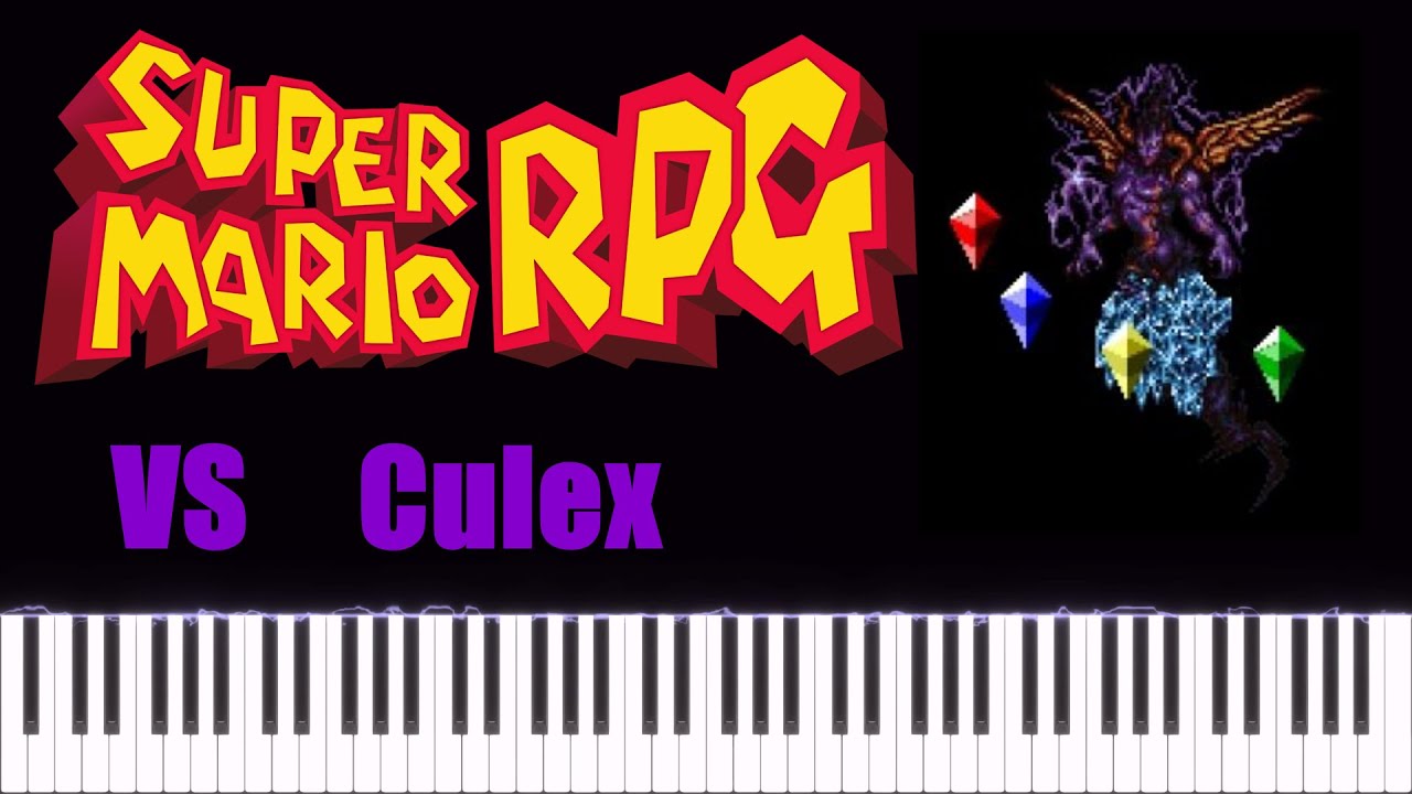 【Remake】 Super Mario RPG - VS Culex - スーパーマリオRPG クリスタラー戦 BGM 【MIDI】