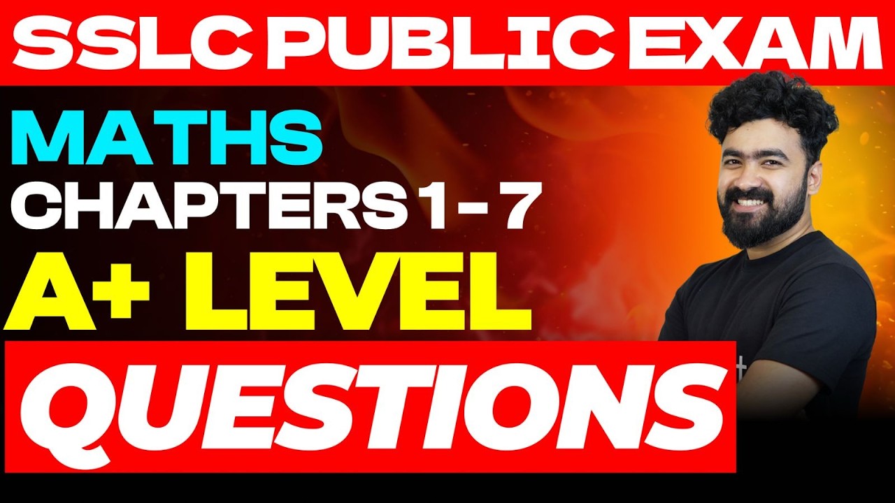 SSLC Public Exam Maths Chapters 1 - 7 | A+ Level Questions | Eduport