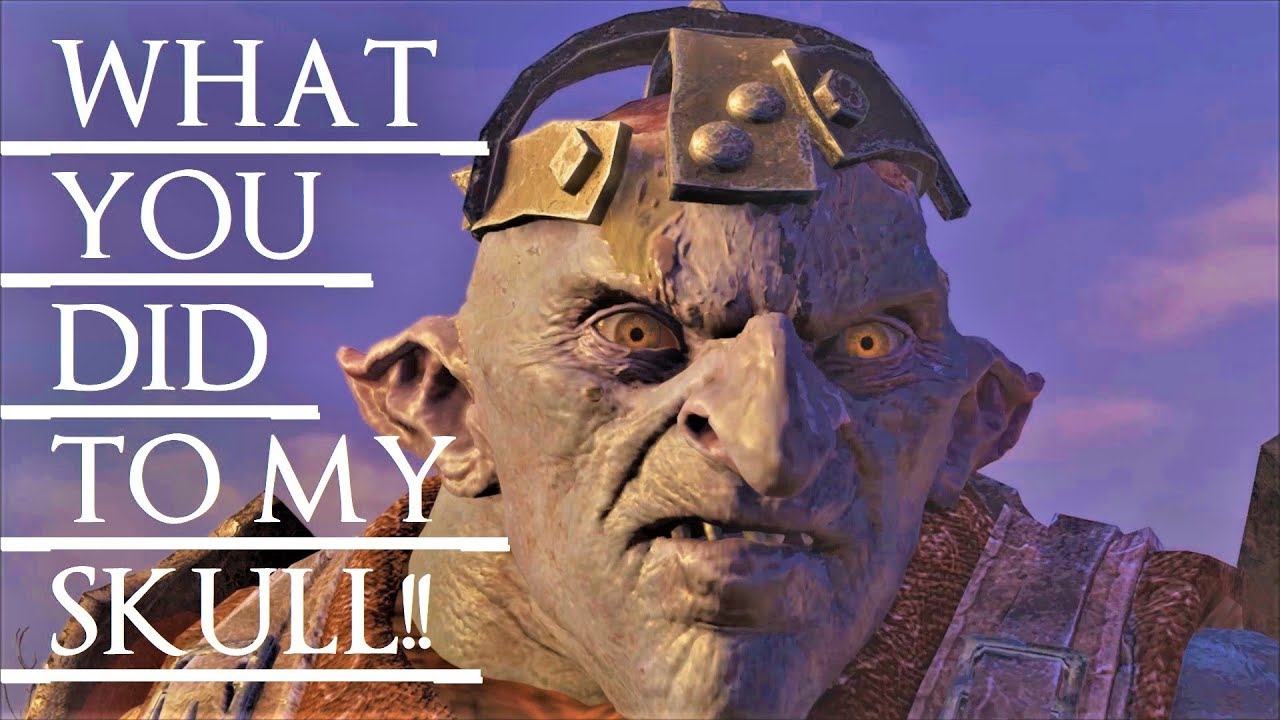 Shadow of War: Middle Earth™ Уникальная встреча с орками и цитаты № 181 ЭТОТ ЖЕЛЕЗНЫЙ ЧЕРЕП УРУК