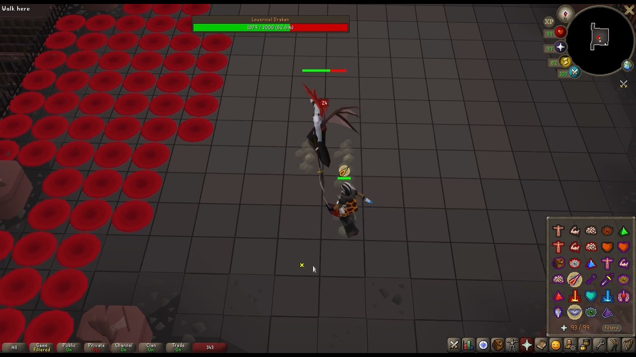 OSRS Lowerniel Drakan clean fight (no plugins, no commentary)