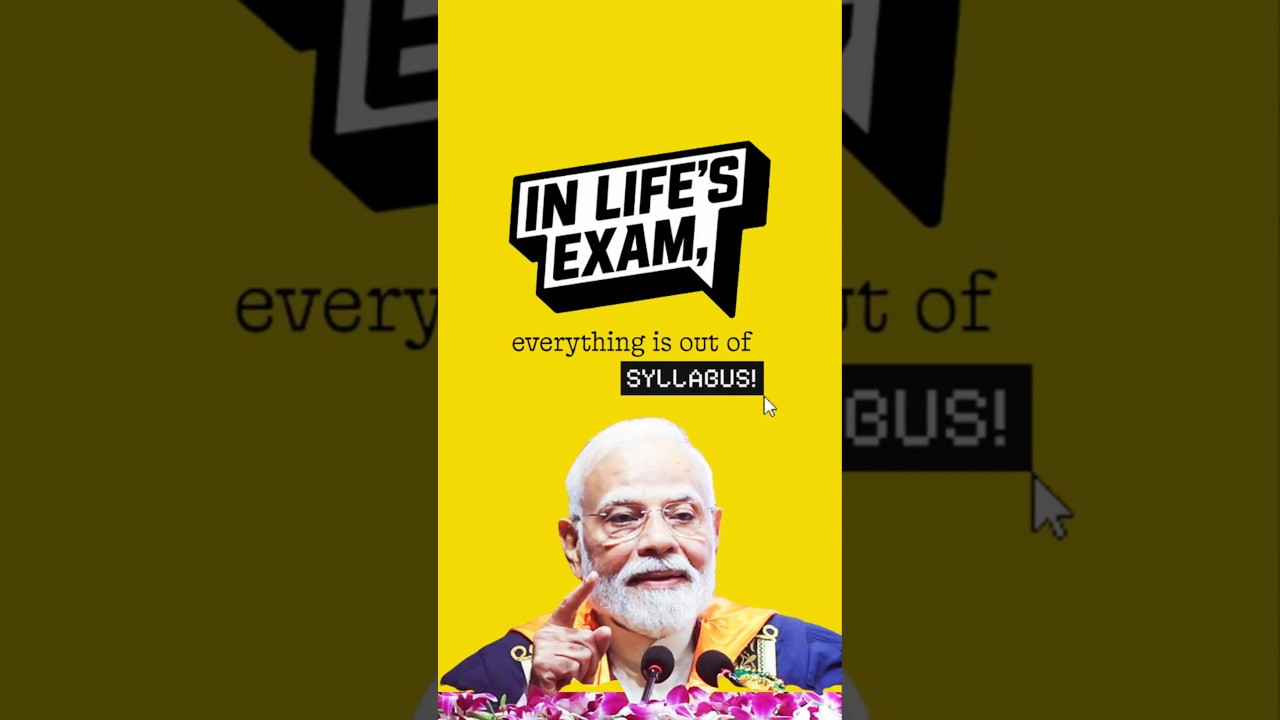 Life is out of syllabus! PM Modi's message to young graduates