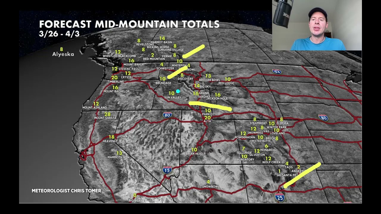 Прогноз погоды в горах от 26 марта, метеоролог Крис Томер