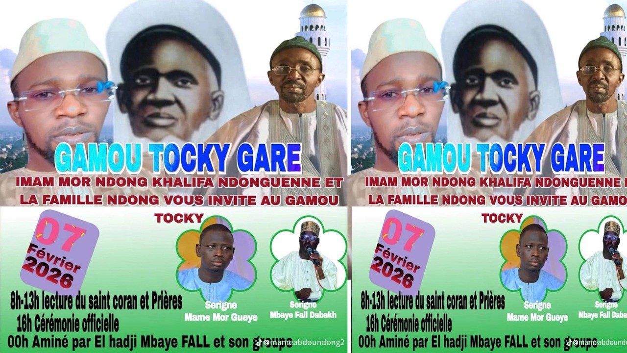🔴  EN DIRECT | Tocky Gare Gamou Baye Mor Ndong 2026