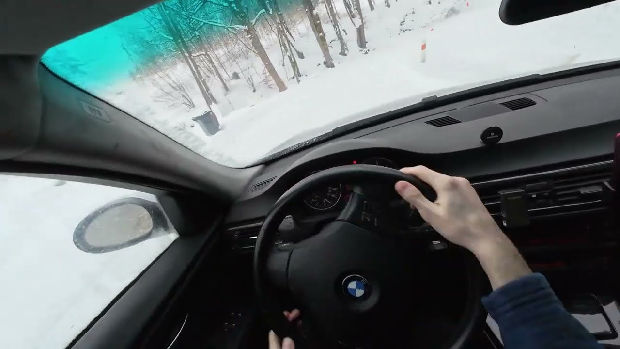 Nothing better than a snowy road and a RWD car