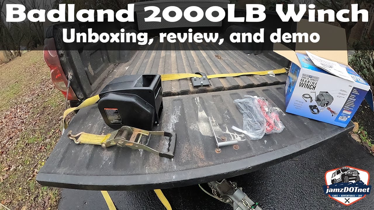Лебедка Badland 2000LB — распаковка, обзор и демонстрация