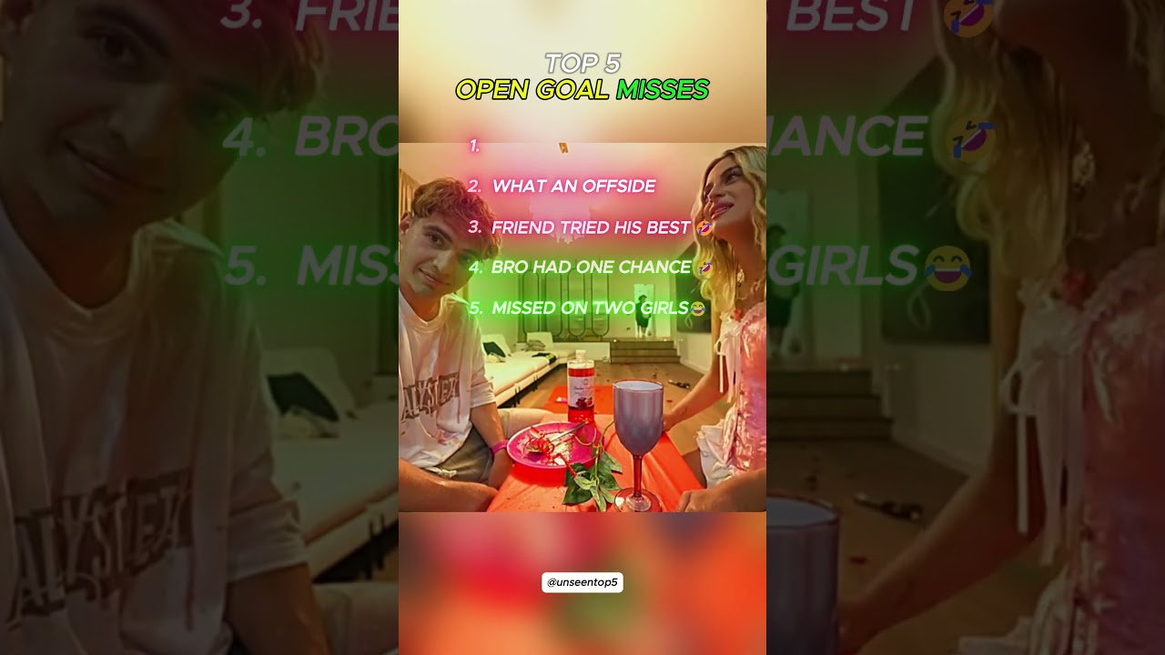 Top 5 Open Goal Misses 😂 ( Part 2 )  #shorts #viral #trending #ranking #top5 #fyp #feed