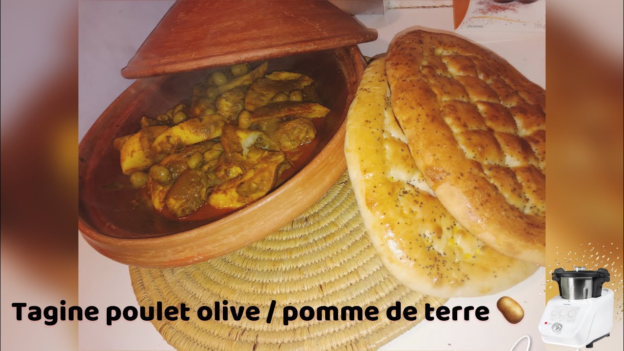 Tajine poulet olive 🫒 et pomme de terre au monsieur cuisine