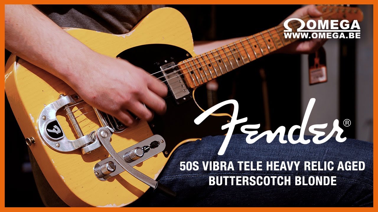 FENDER Custom 50s Vibra Tele Heavy Relic Aged Butterscotch Blonde