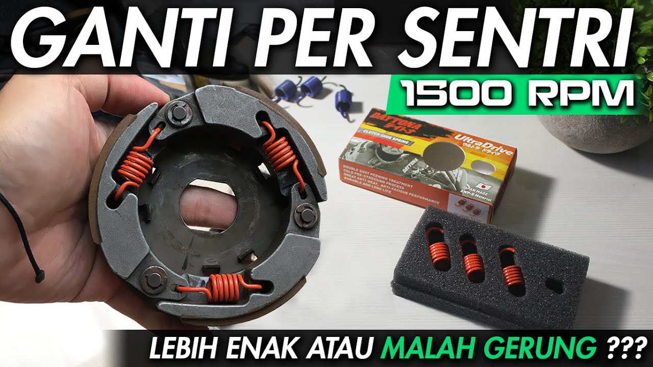 GANTI PER SENTRI 1500 RPM DAYTONA DI MIO 130 CC HARIAN | LEBIH ENAK ATAU MALAH GERUNG ??
