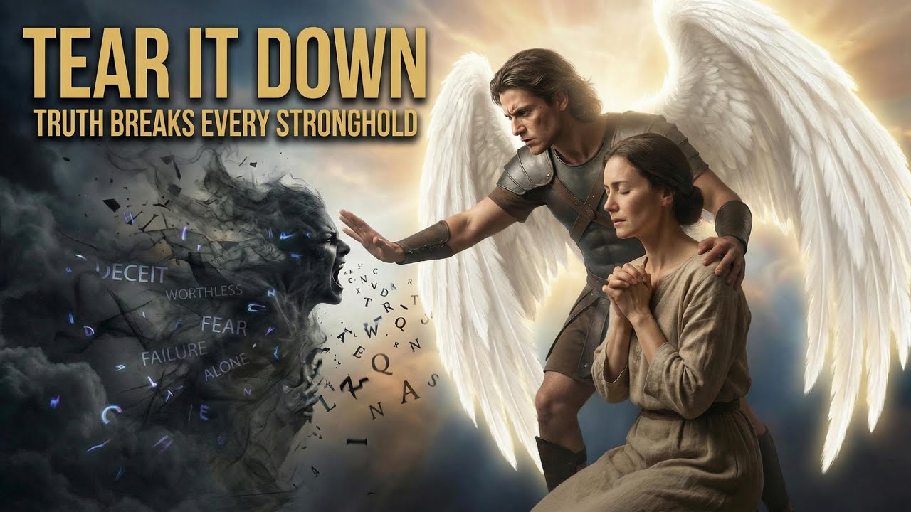TEAR IT DOWN |  Taking Thoughts Captive Christian Warfare | Mental Stronghold Breakthrough Song