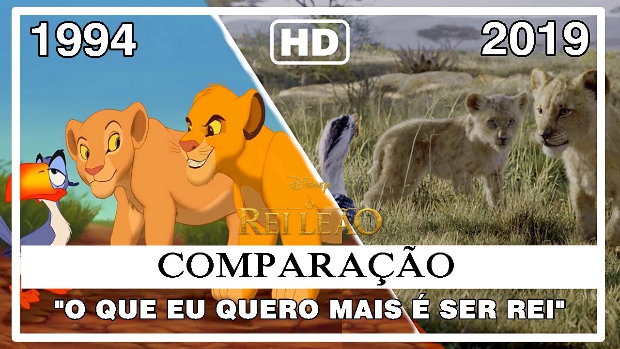 COMPARAÇÃO | O Rei Leão - 