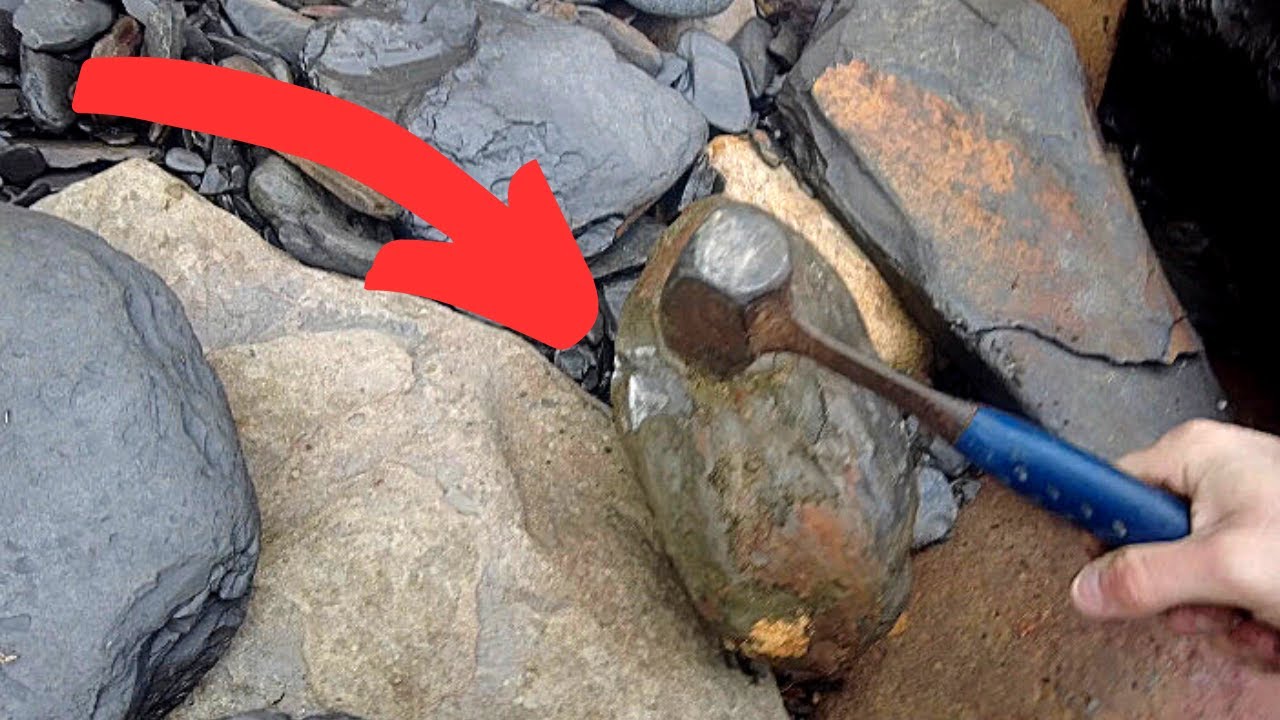 Fossil Hunting - Rock Cracking, Dinosaur Footprint, Ammonites!