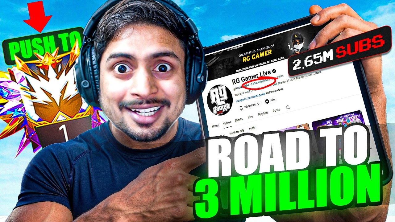 Free Fire Live 🔥 Road to 3M 🏆 #shortlive  #freefire #freefirelive #rggamer #raistar